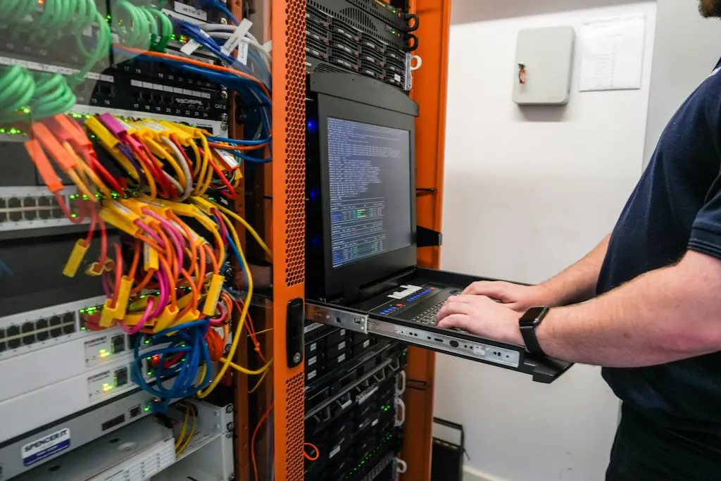 Layer8 engineer working on server